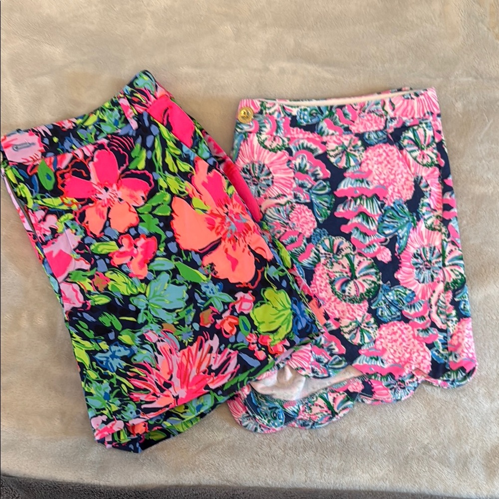 Lilly Pulitzer Women Shorts - set of 2, size 12